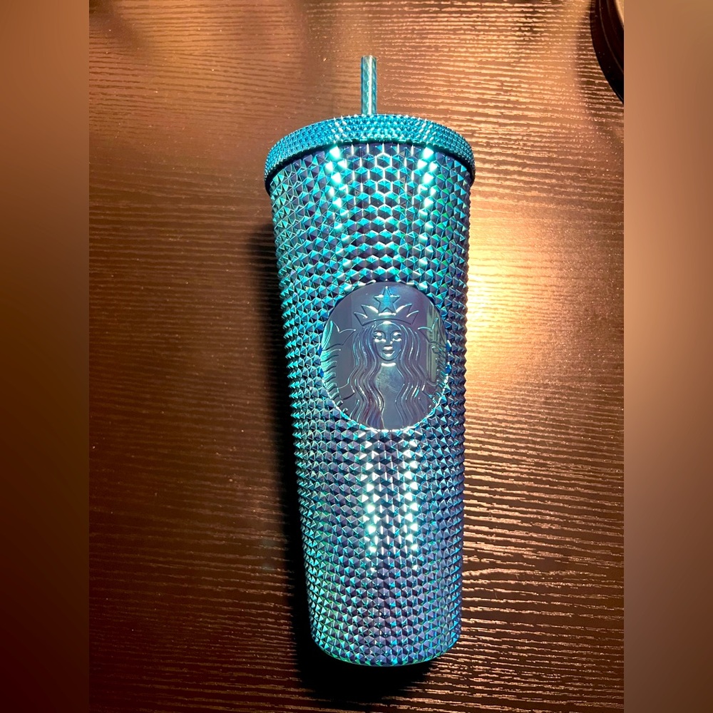Starbucks Metallic Chrome Studded Tumbler 24 Oz